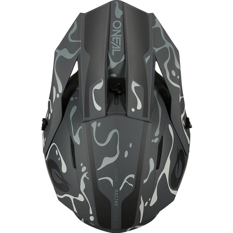 Casque de motocross O´Neal 1SRS Splash noir-gris mat