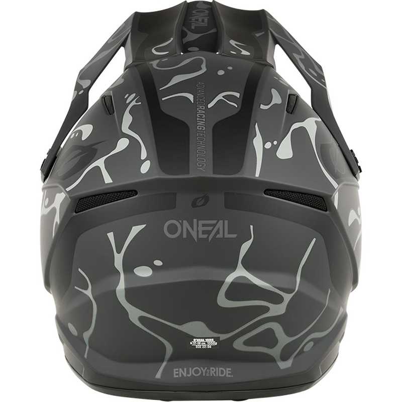 Casque de motocross O´Neal 1SRS Splash noir-gris mat
