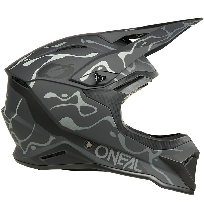 Casque de motocross O´Neal 1SRS Splash noir-gris mat
