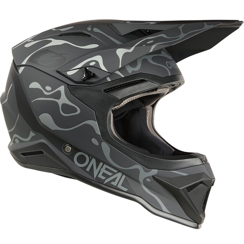 Casque de motocross O´Neal 1SRS Splash noir-gris mat