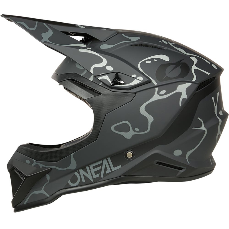 Casque de motocross O´Neal 1SRS Splash noir-gris mat