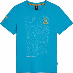 T-shirt bleu avec carte de Dakar