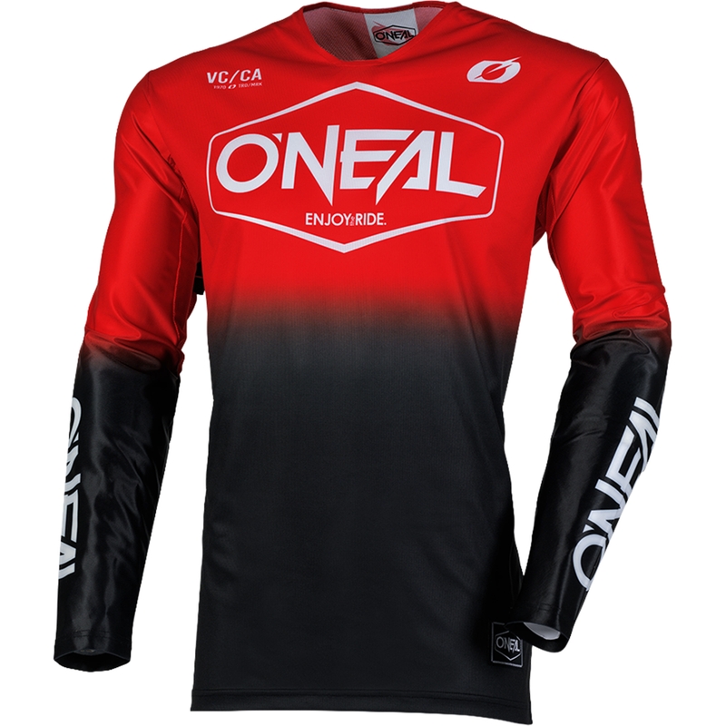 Maillot de motocross O´Neal Mayhem Hexx noir et rouge