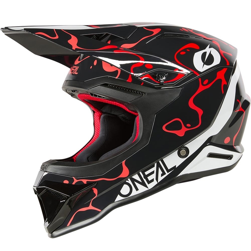 Casque de motocross O´Neal 1SRS Splash noir-rouge