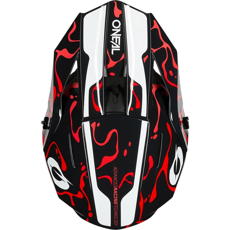 Casque de motocross O´Neal 1SRS Splash noir-rouge