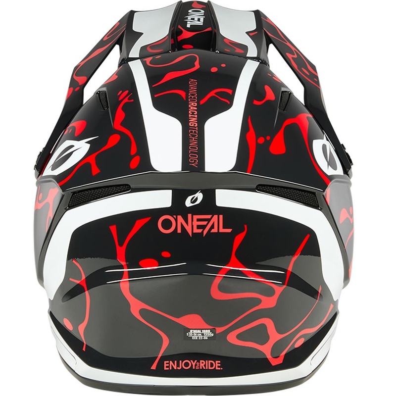 Casque de motocross O´Neal 1SRS Splash noir-rouge