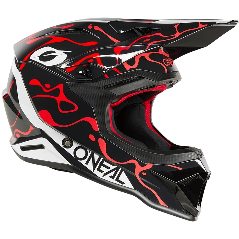 Casque de motocross O´Neal 1SRS Splash noir-rouge