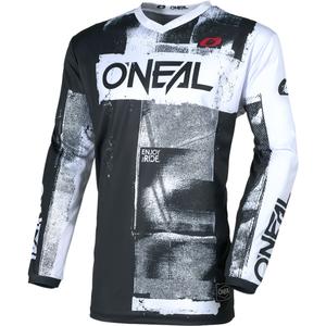 Maillot de motocross O'Neal Element Roller noir et blanc