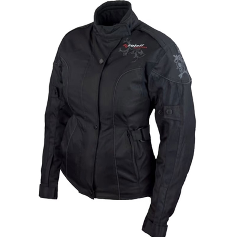 Veste de moto pour femme Roleff Ladylike noire