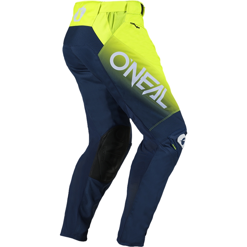 Pantalon de motocross O'Neal Mayhem Hexx bleu fluo jaune