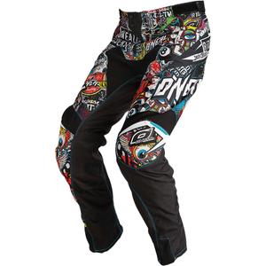 Pantalon de motocross O'Neal Mayhem Crank noir et multicolore