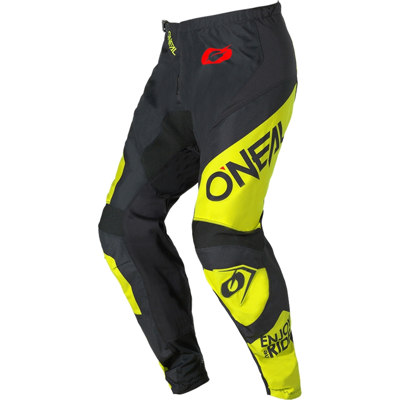 Pantalon de motocross O´Neal Element Racewear noir et jaune fluo