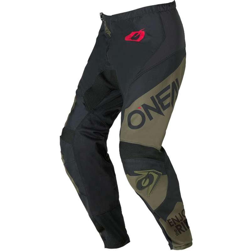 Pantalon de motocross O'Neal Element Racewear noir olive
