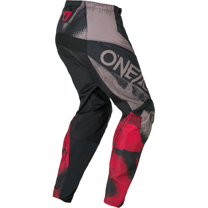 Pantalon de motocross O´Neal Element Roller gris-rouge