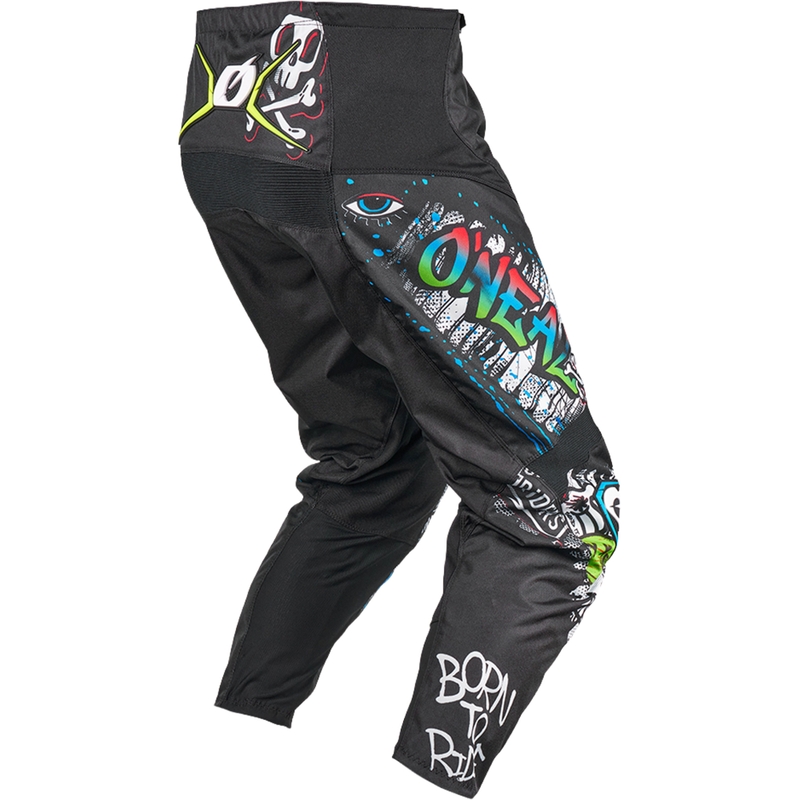Pantalon de motocross O´Neal Element Rancid noir et blanc