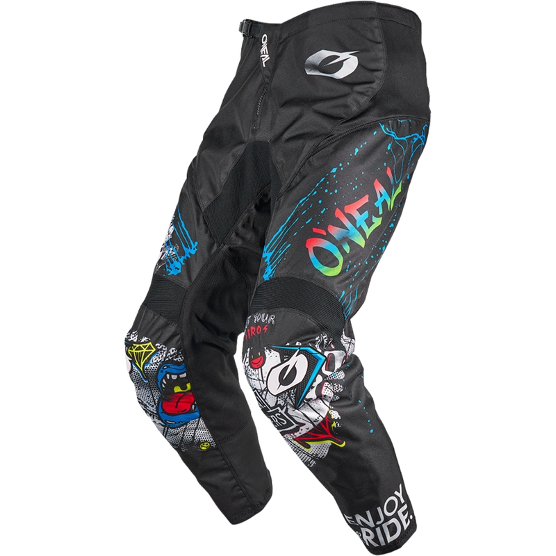 Pantalon de motocross O´Neal Element Rancid noir et blanc