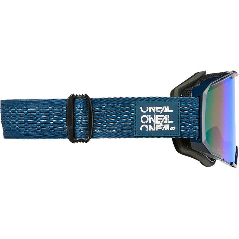 Lunettes de motocross O´Neal B-22 Static bleu (plexiglas bleu iridium)