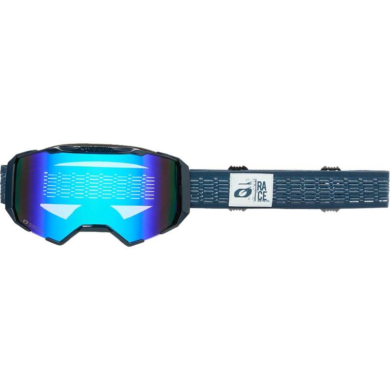 Lunettes de motocross O´Neal B-22 Static bleu (plexiglas bleu iridium)
