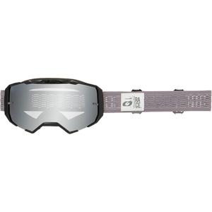 Lunettes de motocross O´Neal B-22 Gris statique (plexiglas argenté miroir)