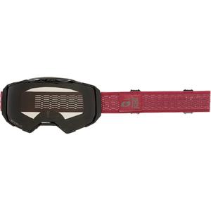 Lunettes de motocross O´Neal B-22 Static rouge (plexiglas gris)