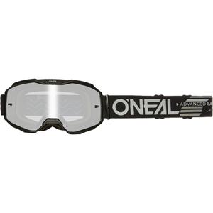 Lunettes de motocross O´Neal B-10 Noir uni (plexiglas argenté miroir)