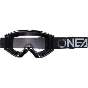 Lunettes de motocross O´Neal B-Zero noires (plexiglas transparent)