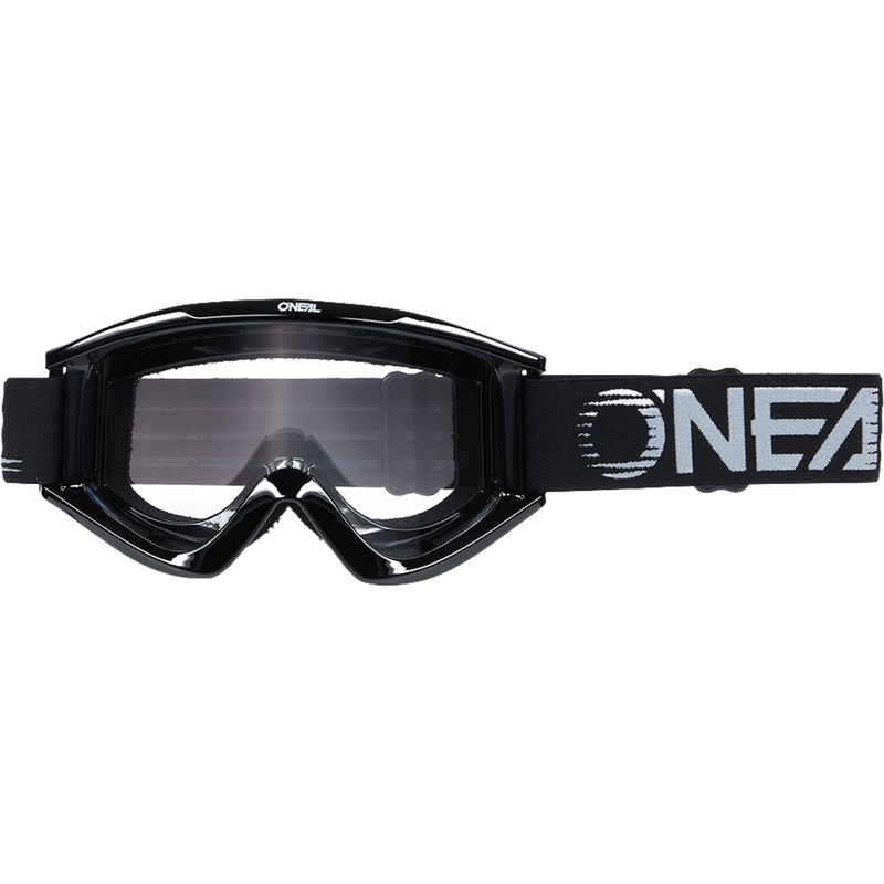 Lunettes de motocross O´Neal B-Zero noires (plexiglas transparent)