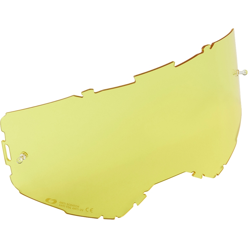 Visière jaune pour lunettes de motocross O´Neal B-22, B-33
