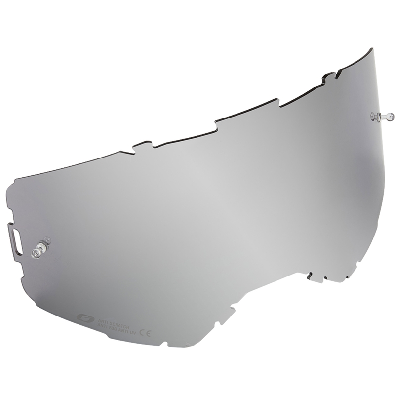 Visière pour lunettes de motocross O´Neal B-22, B-33, argentée miroir