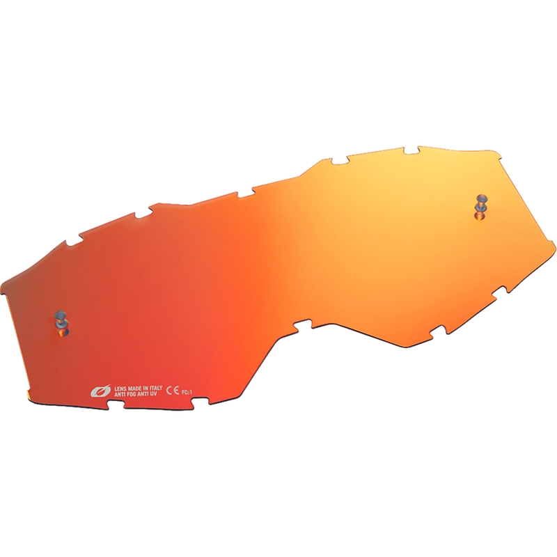 Visière rouge pour lunettes de motocross O´Neal B-10