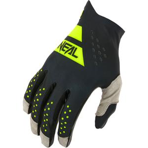 Gants de motocross O´Neal Pin it Slip on, noir et jaune fluo