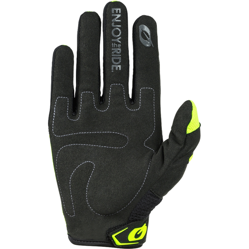 Gants de motocross O´Neal Element Racewear noir et jaune fluo