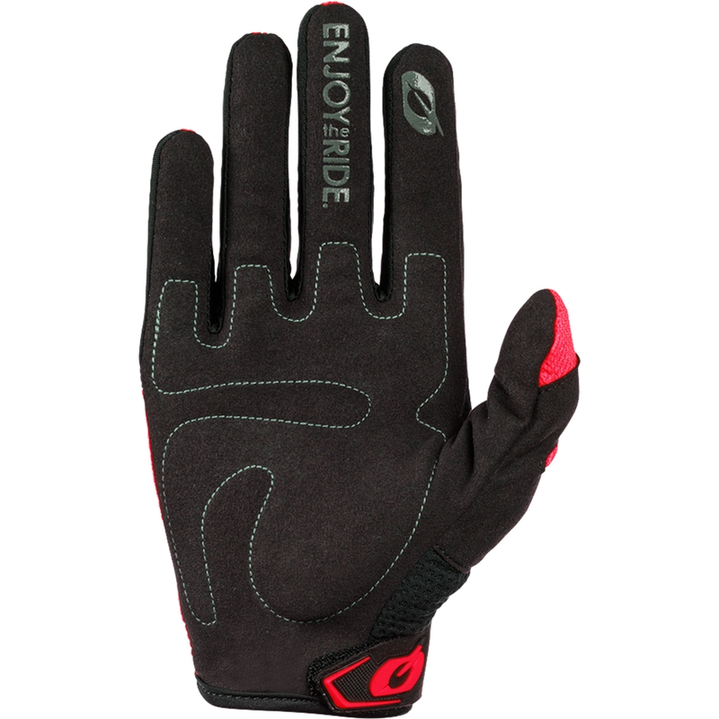 Gants de motocross O´Neal Element Racewear noirs et rouges