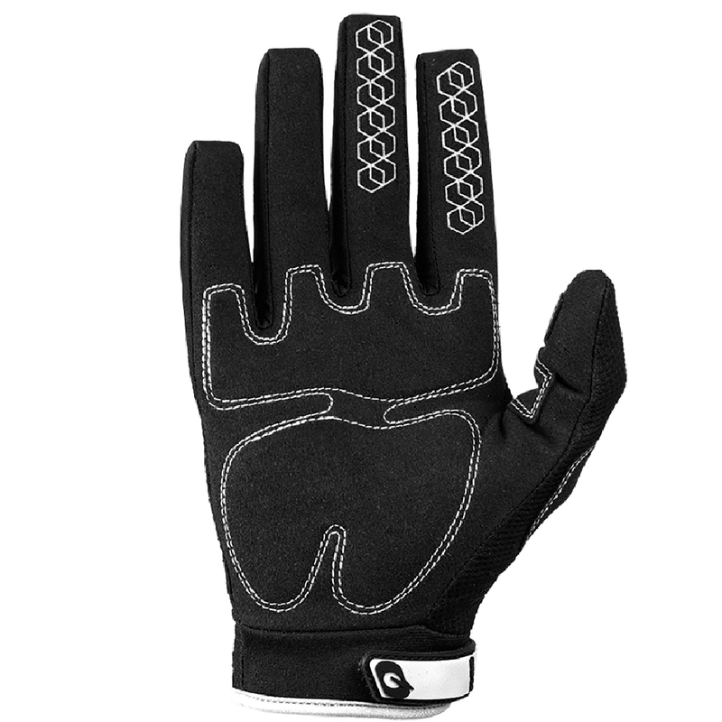 Gants de motocross O'Neal Sniper Elite noirs et blancs