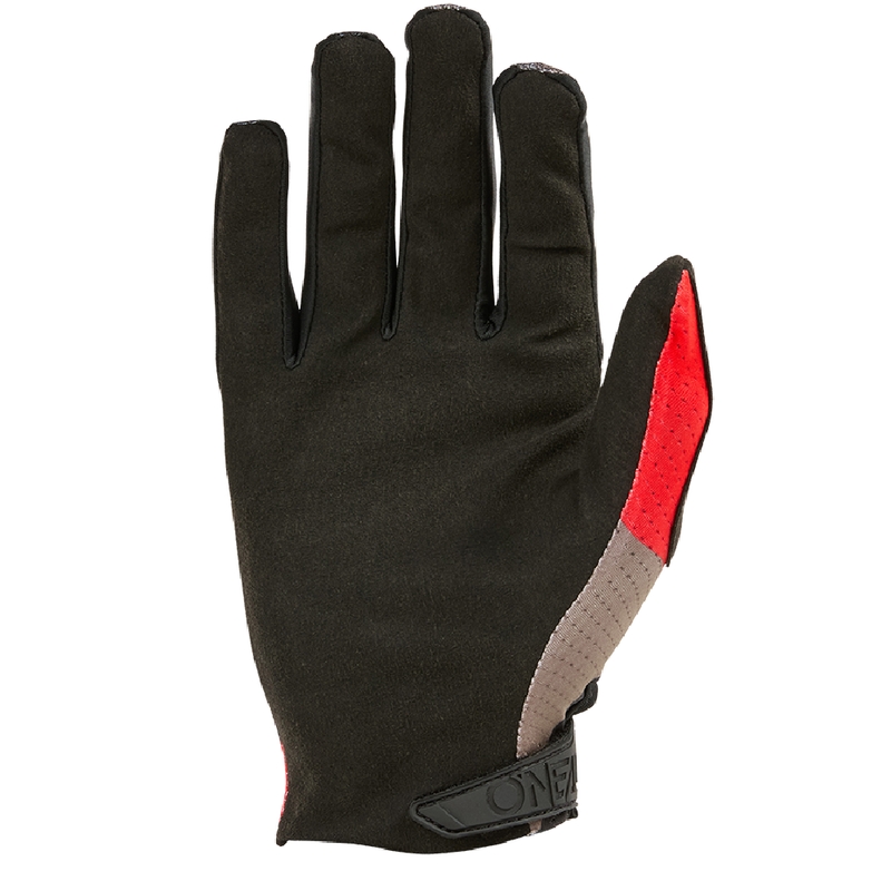 Gants de motocross O'Neal Matrix Roller gris-rouge