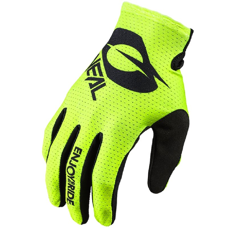 Gants de motocross O'Neal Matrix Stacked jaune fluo