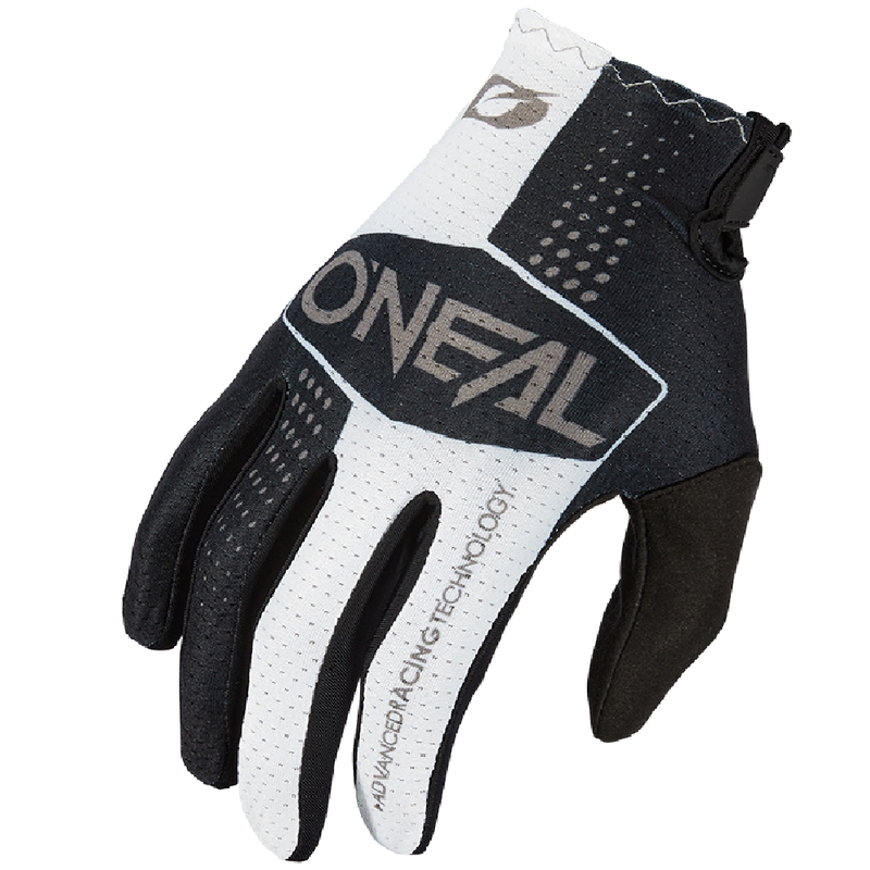 Gants de motocross O'Neal Matrix Split noir et blanc