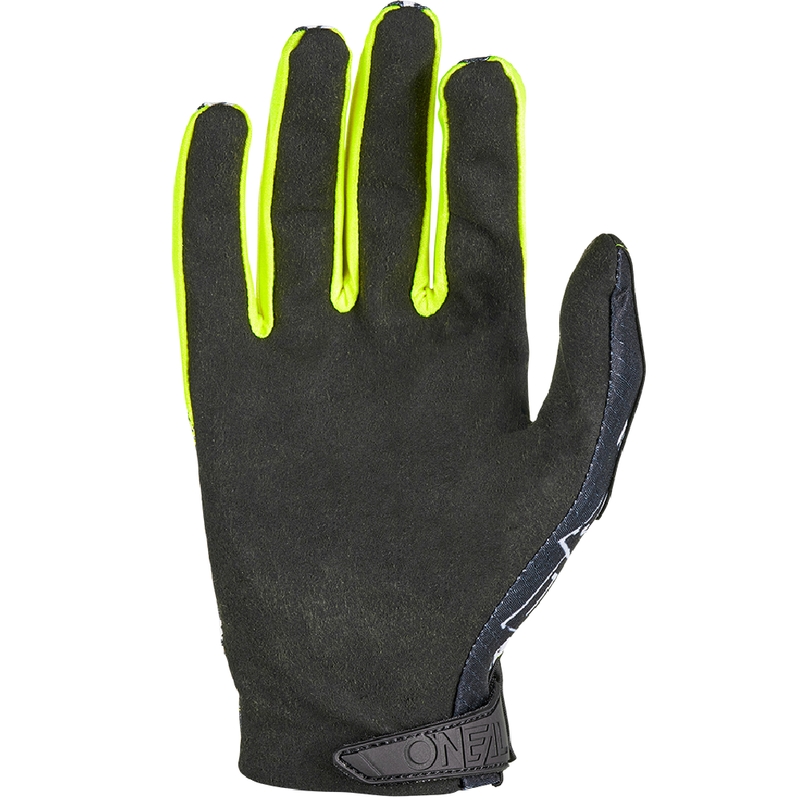 Gants de motocross O'Neal Matrix Attack noir et jaune fluo
