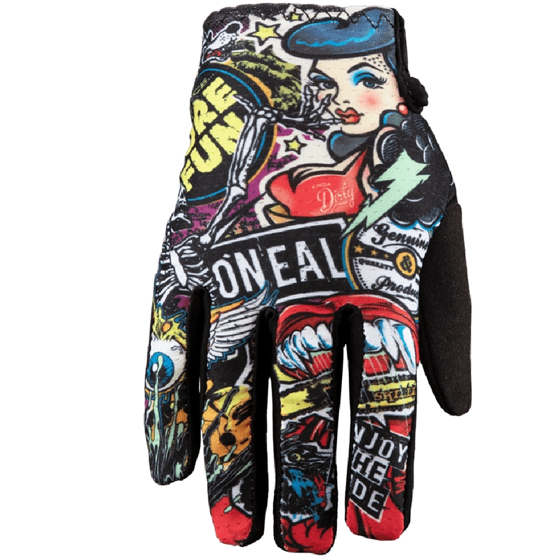 Gants de motocross O'Neal Matrix Crank pour enfants, multicolores