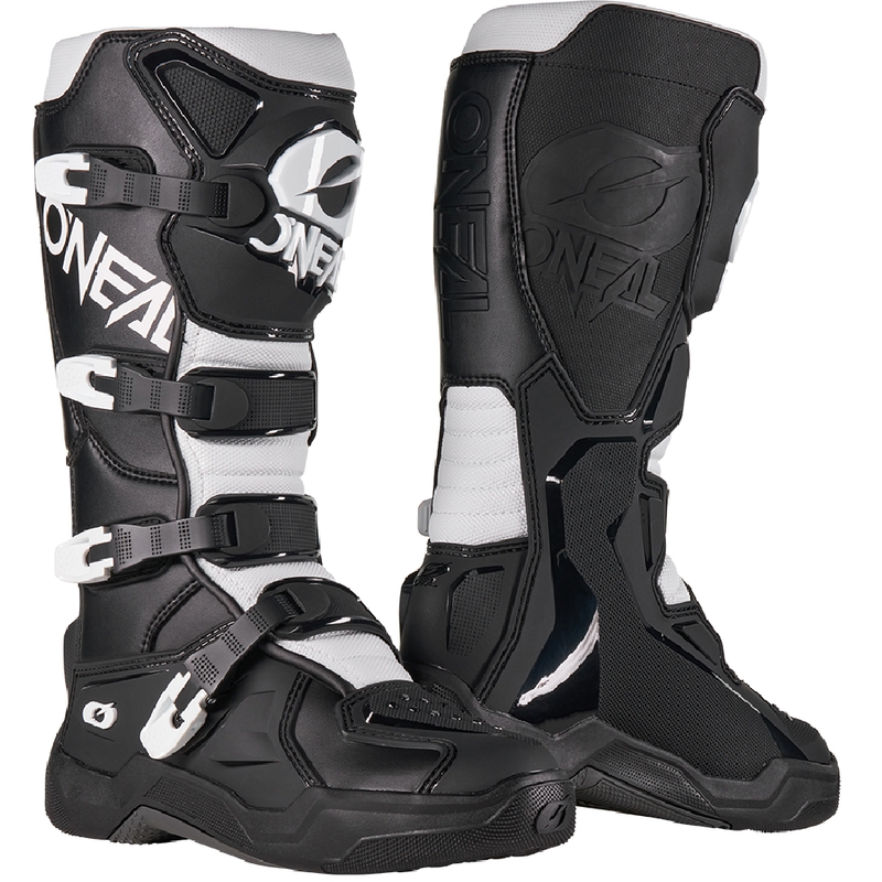 Bottes de motocross O'Neal 3SRS noires et blanches