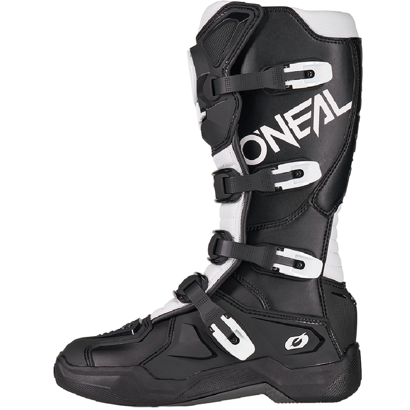 Bottes de motocross O'Neal 3SRS noires et blanches