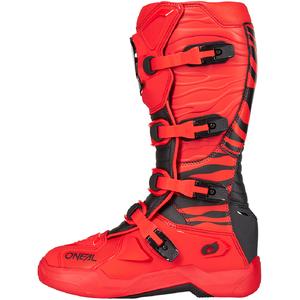 Bottes de motocross O'Neal 3SRS Zebra rouges