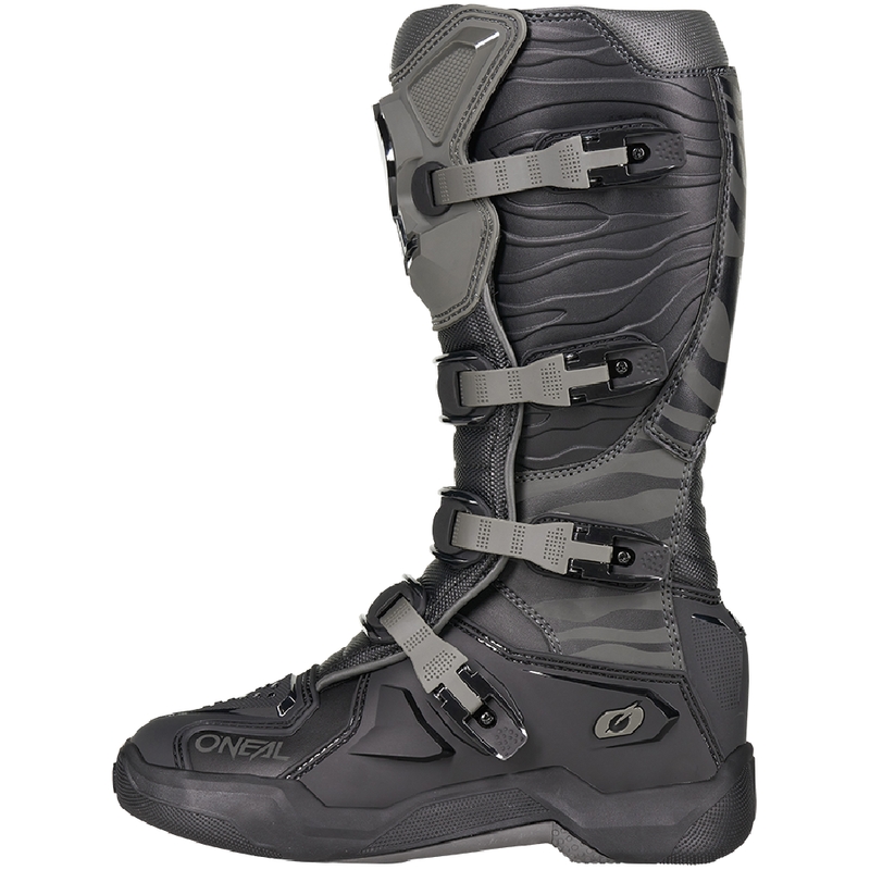 Bottes de motocross O'Neal 3SRS Zebra noir-gris