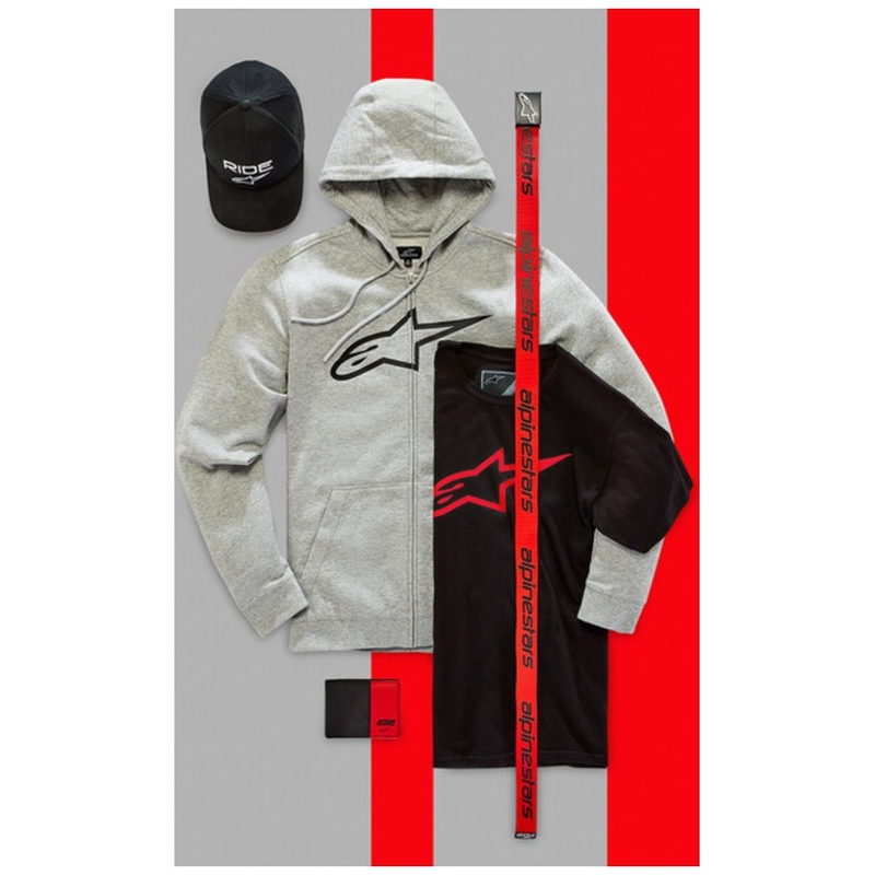 Ceinture Alpinestars Linear Web noire et rouge