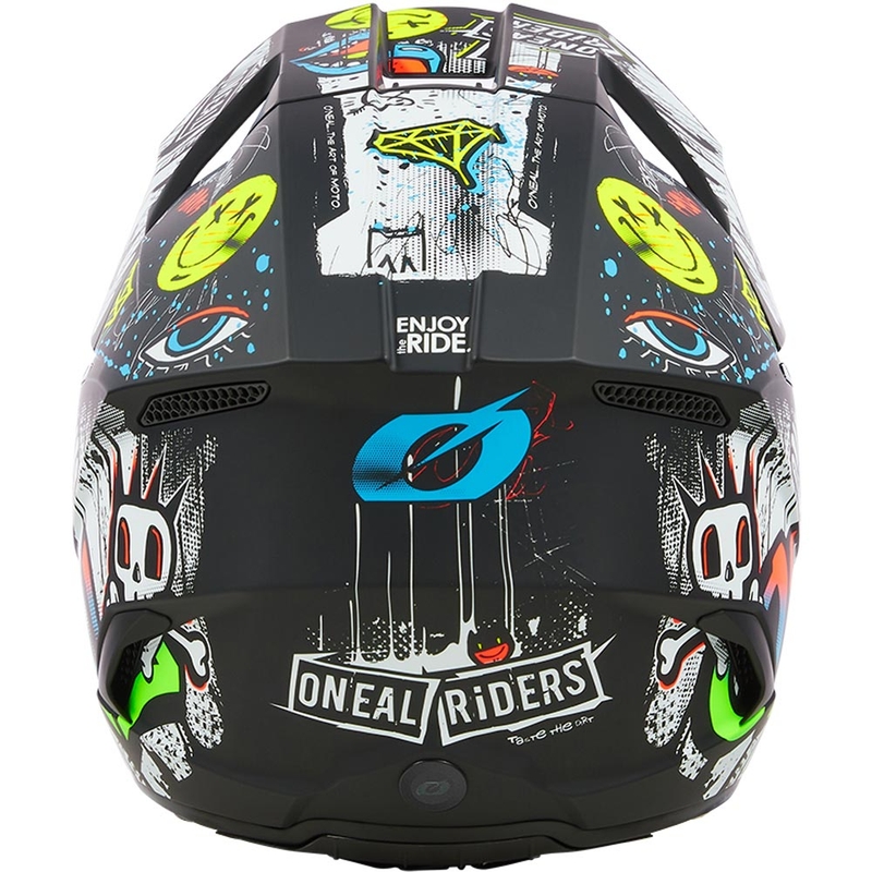 Casque de motocross enfant O'Neal 3SRS Rancid noir et blanc