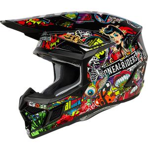 Casque de motocross enfant O'Neal 3SRS Crank multicolore mat