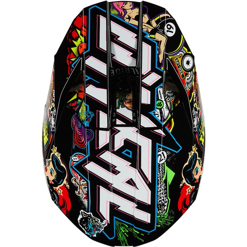 Casque de motocross enfant O'Neal 3SRS Crank multicolore mat
