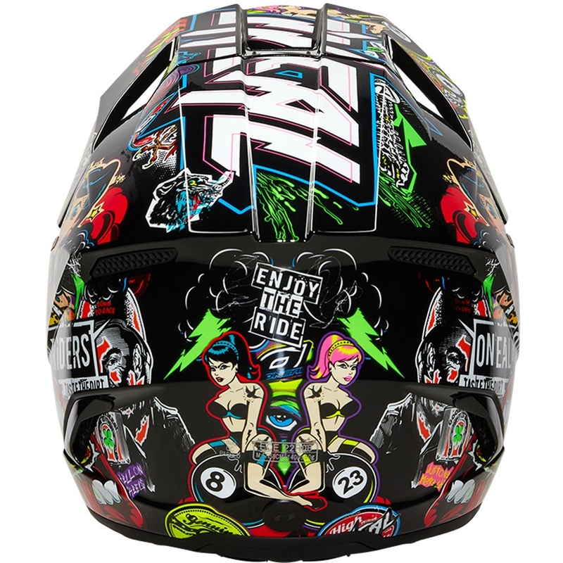 Casque de motocross enfant O'Neal 3SRS Crank multicolore mat