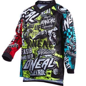 Maillot de motocross O'Neal Element Wild pour enfants, multicolore
