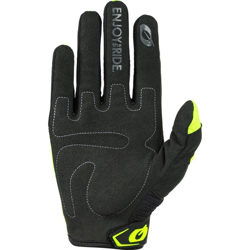 Gants de motocross pour enfants O´Neal Element Racewear, noir et jaune fluo